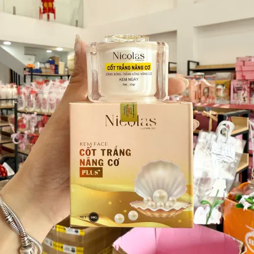 Kem Face Cốt Trắng Căng Bóng Nâng Cơ Nicolas Nicos Beauty Thanh Nhi 10gr - Phiên Bản Mới