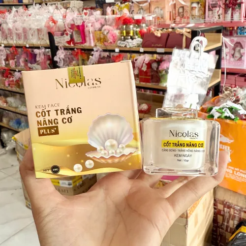 Kem Face Cốt Trắng Căng Bóng Nâng Cơ Nicolas Nicos Beauty Thanh Nhi 10gr - Phiên Bản Mới