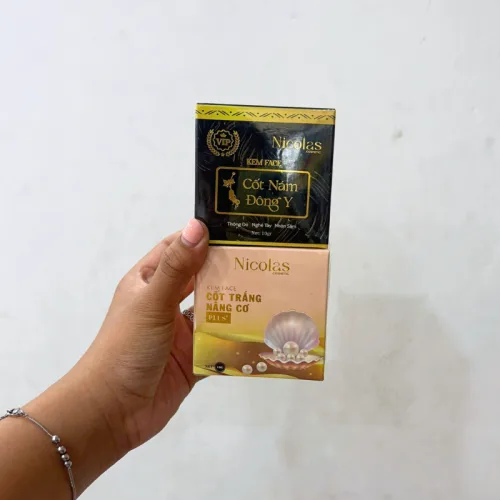 Kem Face Cốt Trắng Căng Bóng Nâng Cơ Nicolas Nicos Beauty Thanh Nhi 10gr - Phiên Bản Mới