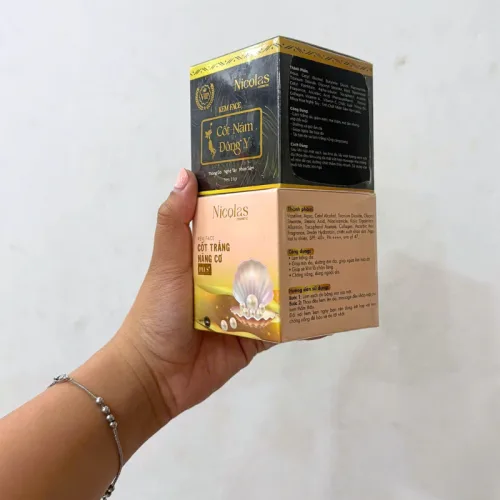 Kem Face Cốt Trắng Căng Bóng Nâng Cơ Nicolas Nicos Beauty Thanh Nhi 10gr - Phiên Bản Mới
