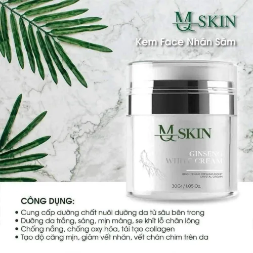 Kem face dưỡng trắng nhân sâm MQ Skin