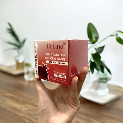 Kem Face Lựu Đỏ Dr.Lina Whitening Face Dưỡng Trắng Da Chống Nắng SPF50+ PA++++ Ban Ngày 25g