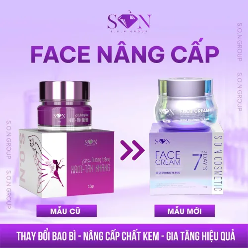 Kem Face SON Màu Tím Giúp Giảm Thâm Nám