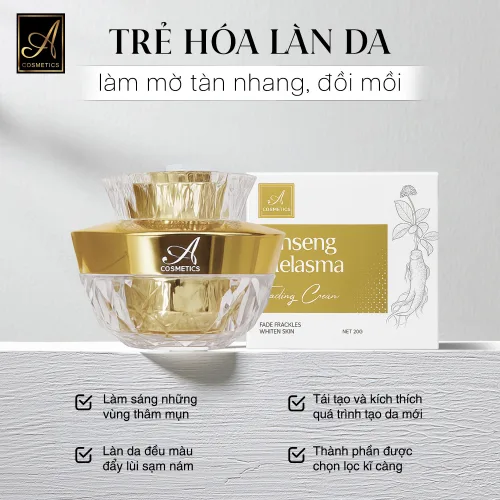 Kem Face Nám Nhân Sâm Ginseng Melasma A Cosmetics 2024 Mỹ Phẩm Phương Anh