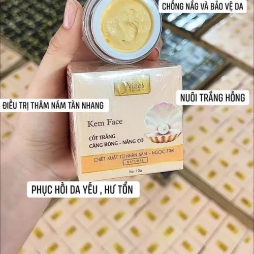Kem Face Nicos Cốt Trắng Căng Bóng Nâng Cơ