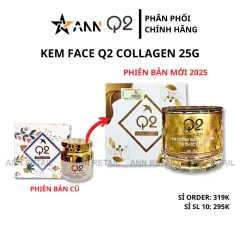 Kem Face Q2 Collagen VIP Vàng 25g Phiên Bản Mới 2025 - Mỹ Phẩm Nguyễn Liên