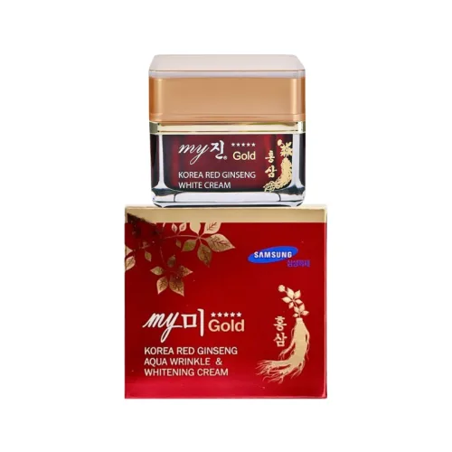 Kem Face Sâm My Me Gold Korea Red Ginseng Aqua Wrinkle & Whitening Cream 50ml - Hỗ Trợ Cải Thiện Da Thâm Nám Tàn Nhang