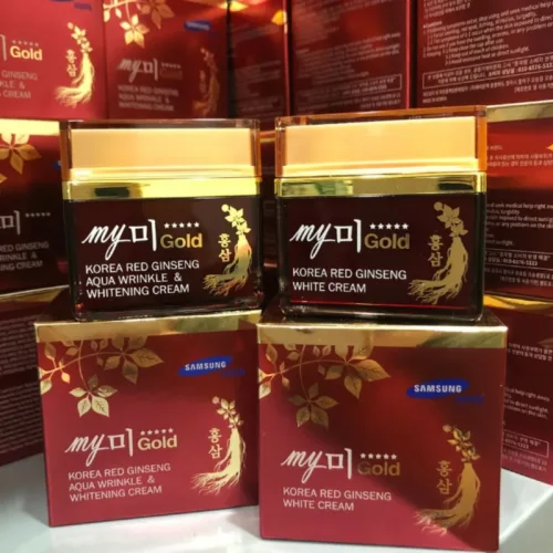 Kem Face Sâm My Me Gold Korea Red Ginseng Aqua Wrinkle & Whitening Cream 50ml - Hỗ Trợ Cải Thiện Da Thâm Nám Tàn Nhang