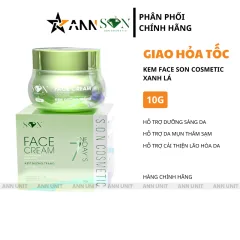 Kem Face Son Cosmetic Màu Xanh Dưỡng Trắng Da Giảm Mụn Thâm