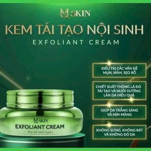 Kem Face Tái Tạo Nội Sinh Exfoliant Cream MQ Skin Tặng Kem Dưỡng HA