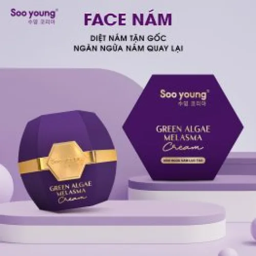 Kem Face Tím Ngừa Nám Lục Tảo Soo Young – Green Algae Melasma Cream