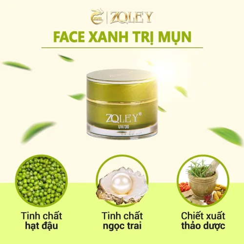 Kem face Zoley Màu Xanh đặc trị mụn rất hiệu quả