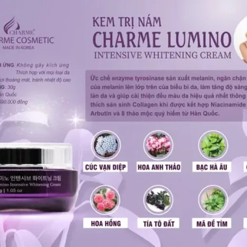 Kem Nám Hàn Quốc Charme Lumino Intensive Whitening Cream