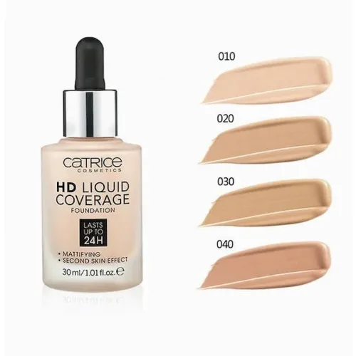 Kem Nền Catrice HD Liquid Coverage Foundation 30ml - Hàng Xách Tay