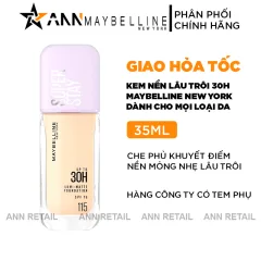 Kem Nền Maybelline New York Nắp Tím Lâu Trôi  Super Stay Up To 30H SPF16 35ml