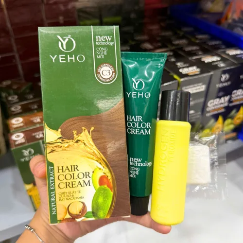Kem Nhuộm Phủ Bạc Yeho C1 C2 C3 C4 C5 - Kem Nhuộm Yeho Có Nhiều Màu