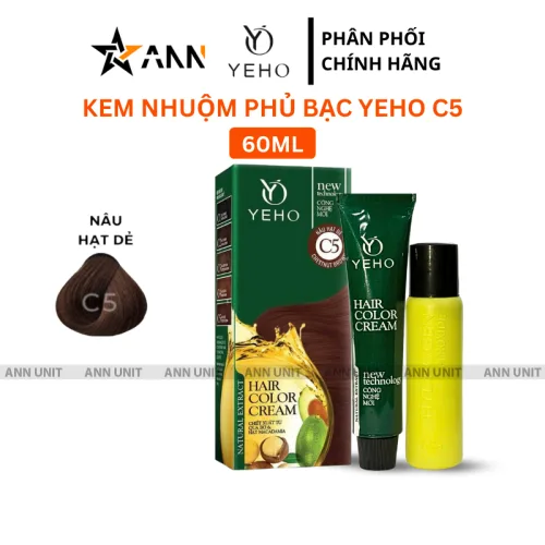 Kem Nhuộm Phủ Bạc Yeho C1 C2 C3 C4 C5 - Kem Nhuộm Yeho Có Nhiều Màu