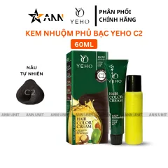 Kem Nhuộm Phủ Bạc Yeho C2 Màu Nâu Tự Nhiên - Kem Nhuộm Yeho