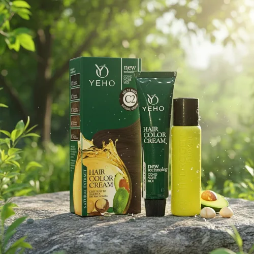 Kem Nhuộm Phủ Bạc Yeho C2 Màu Nâu Tự Nhiên - Kem Nhuộm Yeho