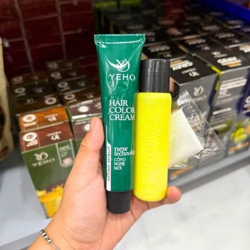Kem Nhuộm Phủ Bạc Yeho C2 Màu Nâu Tự Nhiên - Kem Nhuộm Yeho