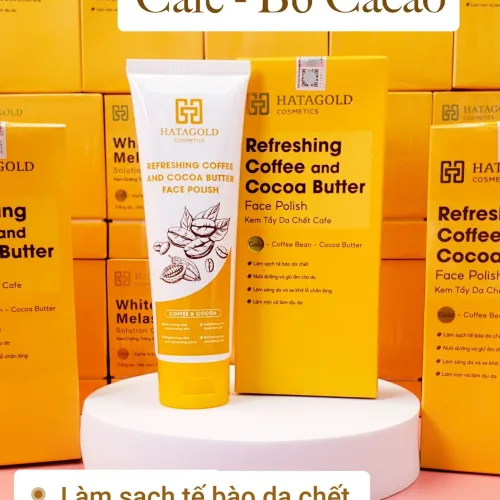 Kem Tẩy Da Chết Cafe Bơ Cacao Hatagold Cosmetics