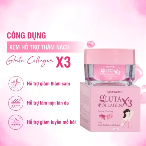 Kem Thâm Nách Gluta Collagen x3 Sica White 10g