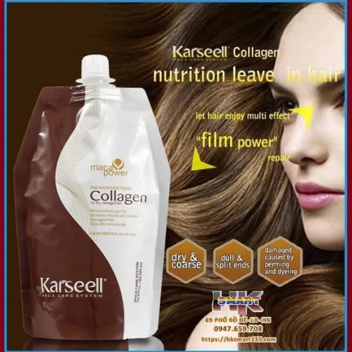 Kem Ủ Tóc Karseell Macca Power 500ml Phục Hồi Tóc Khô Và Hư Tổn