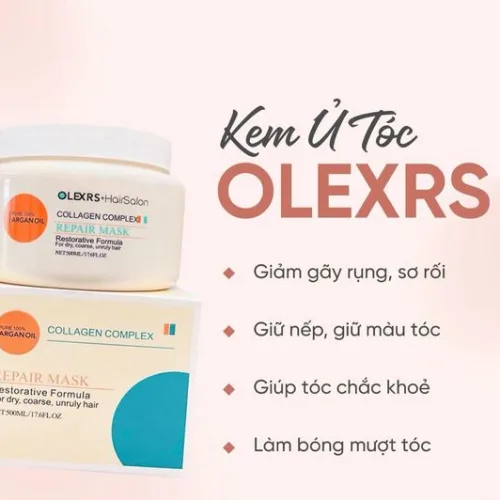 Kem ủ tóc Olexrs Hair Salon Argan Oil Collagen Complex Repair Mask 500ml