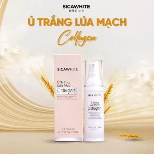 Kem Ủ Trắng Lúa Mạch Collagen Sica White