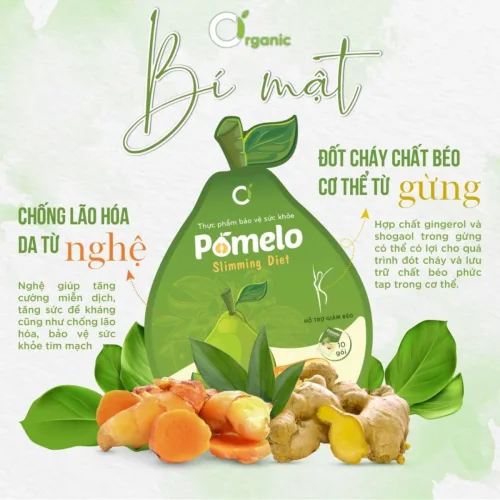 Kẹo Bưởi Giảm Cân Pomelo Ciorganic Slimming Diet Hỗ trợ giảm cân giảm mỡ hiệu quả