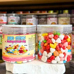 Kẹo Cứng Ngũ Sắc Hương Vị Trái Cây Mini 300g - Hộp Pet
