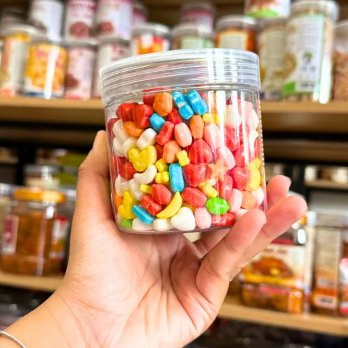 Kẹo Cứng Ngũ Sắc Hương Vị Trái Cây Mini 300g - Hộp Pet