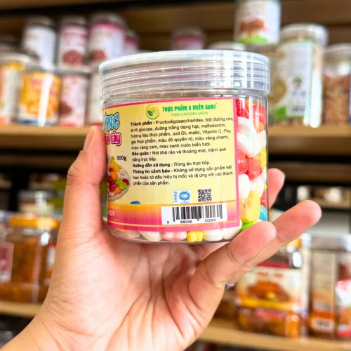 Kẹo Cứng Ngũ Sắc Hương Vị Trái Cây Mini 300g - Hộp Pet