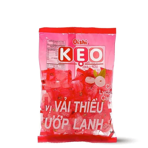 Kẹo Cứng OISHI Vị Vải Thiều Ướp Lạnh 85g - Bịch Hồng