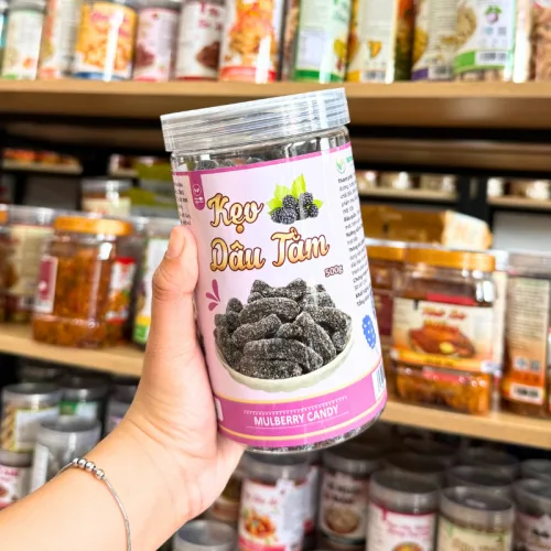 Kẹo Dâu Tằm Chua Ngọt 500g - Hộp Pet