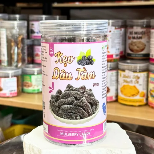 Kẹo Dâu Tằm Chua Ngọt 500g - Hộp Pet
