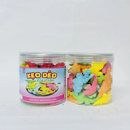 Kẹo Dẻo Cá Sấu Hộp Pet 200g