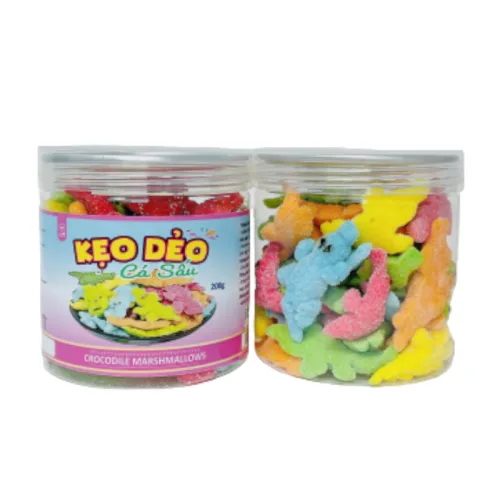 Kẹo Dẻo Cá Sấu Hộp Pet 200g