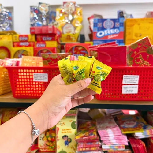 Kẹo Dẻo Ô Mai Vị Chanh Muối Hàng Xá 100g