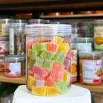 Kẹo Dẻo Vuông Hương Trái Cây - Kẹo Dẻo Đà Lạt Thơm Ngon 500g - Hũ Pet