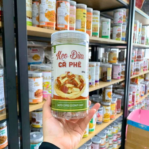 Kẹo Dừa Cà Phê Thơm Ngon 300g - Hũ Pet