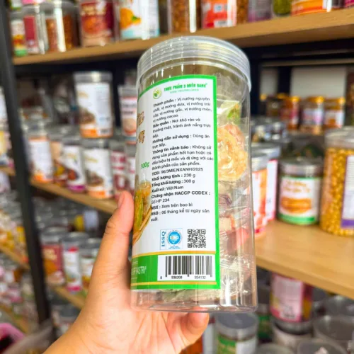 Kẹo Dừa Nướng - Kẹo Dừa Cuộn Bánh Phồng Mix 7 Vị Thơm Ngon 300g Hộp Pet