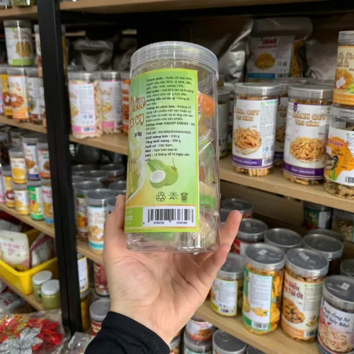 Kẹo Dừa Ít Đường Mix Vị Thơm Ngon 300g - Hũ Pet