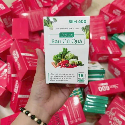 Kẹo Giảm Cân Slim 600 3IN1 Tặng Detox Rau Củ