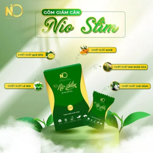 Kẹo Gôm Giảm Cân Nioslim Thơm Ngon 15 gói sản phẩm giúp các nàng có một vóc dáng đẹp như ý nhé