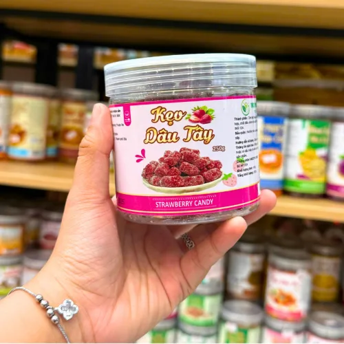 Kẹo Hương Dâu Tây Mini 250g - Hộp Pet
