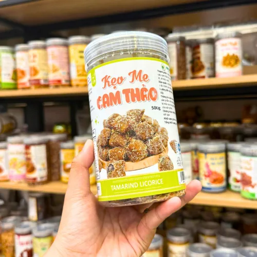 Keo Me Cam Thảo Thơm Ngon 500g - Hủ Pet