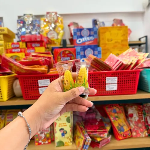 Kẹo Ngô - Kẹo Bắp Bóc Vỏ Nhân Chảy Hàng Xá 200g/Hộp