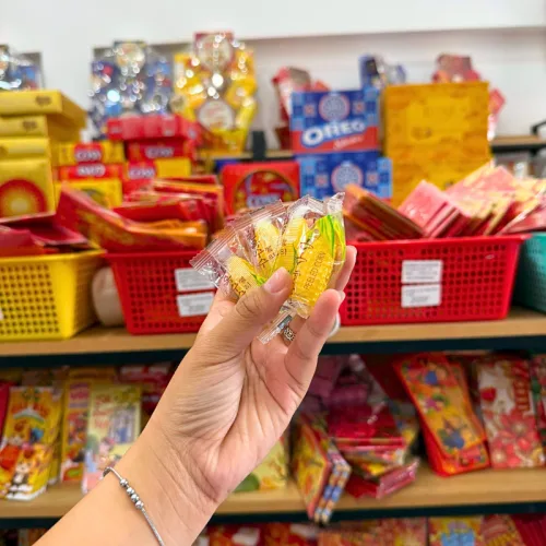 Kẹo Ngô - Kẹo Bắp Bóc Vỏ Nhân Chảy Hàng Xá 200g/Hộp