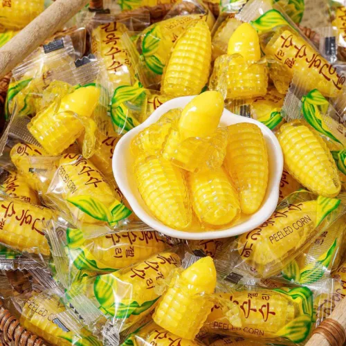 Kẹo Ngô - Kẹo Bắp Bóc Vỏ Nhân Chảy Hàng Xá 200g/Hộp